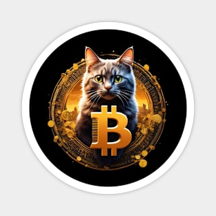 Bitcoin cat Magnet